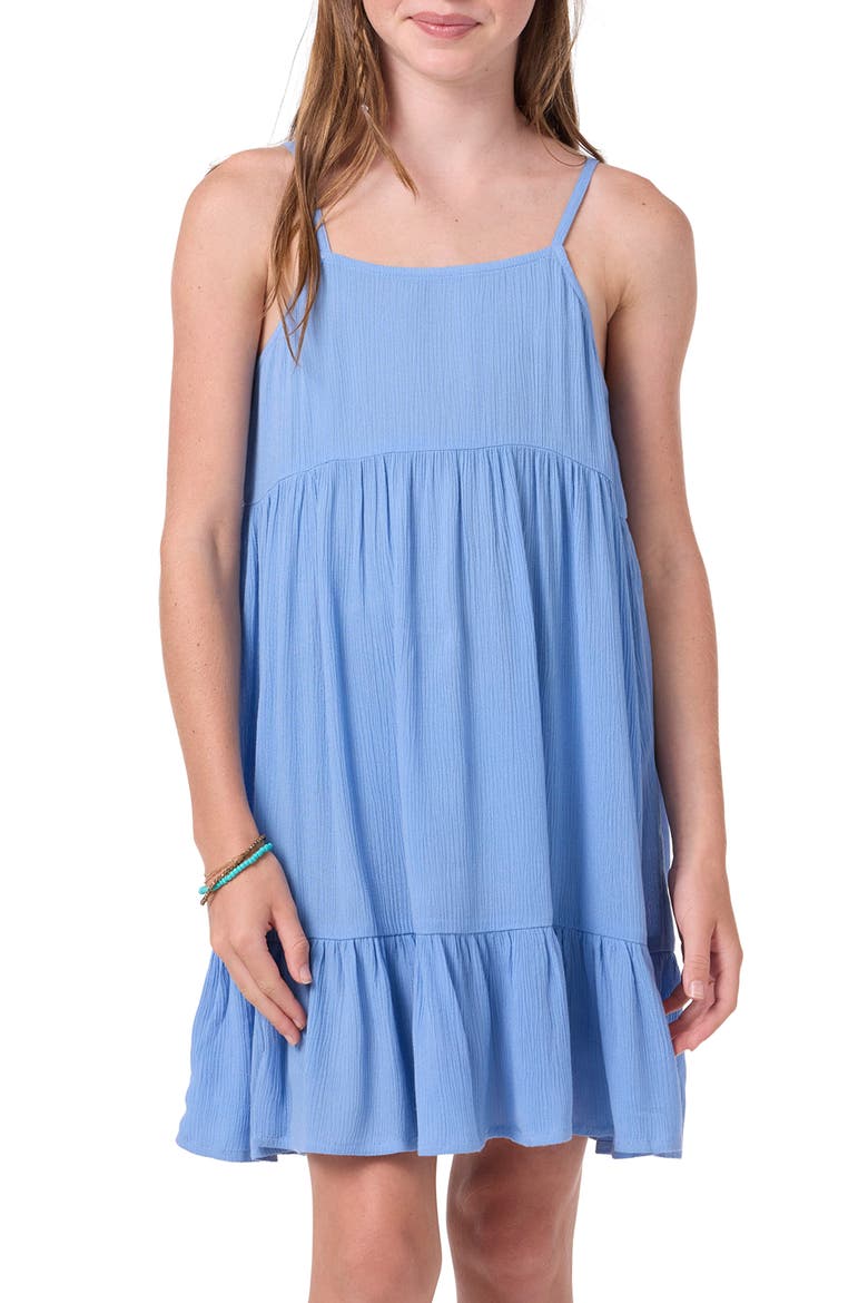 Kids' Haylee Cover-Up Dress, Main, color, AZURINE