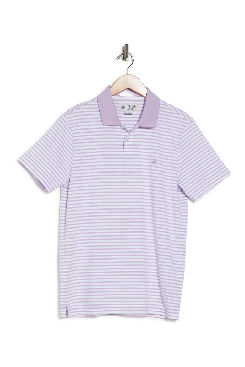 Striped Polo, Alternate, color, LAVENDULA