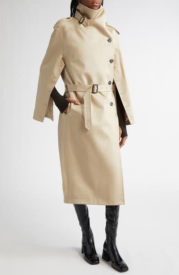 トレンチコート Courreges Courreges belted trench coat Courreges Reedition Vinyl Belted A-Line Trench Coat | Neiman