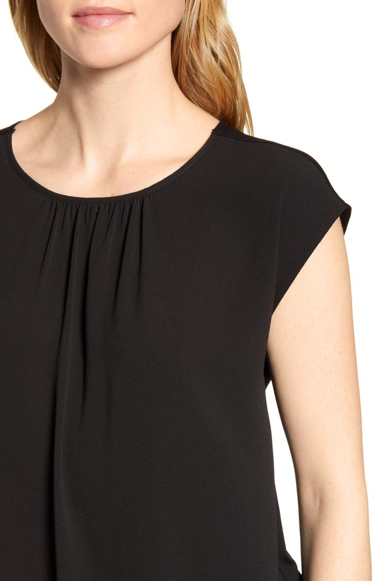 Vince Camuto Gathered Neck Knit Back Top, Alternate, color,