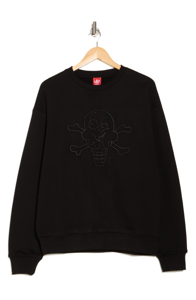 ICECREAM Tonal Oversize Crewneck Sweatshirt, Alternate, color, 