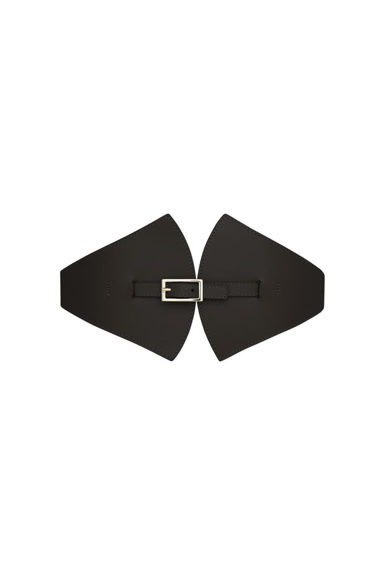 La Remarquable Leather Belt, Main, color, Black