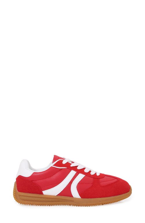 Berness Curve Stripe Sneaker In Red
