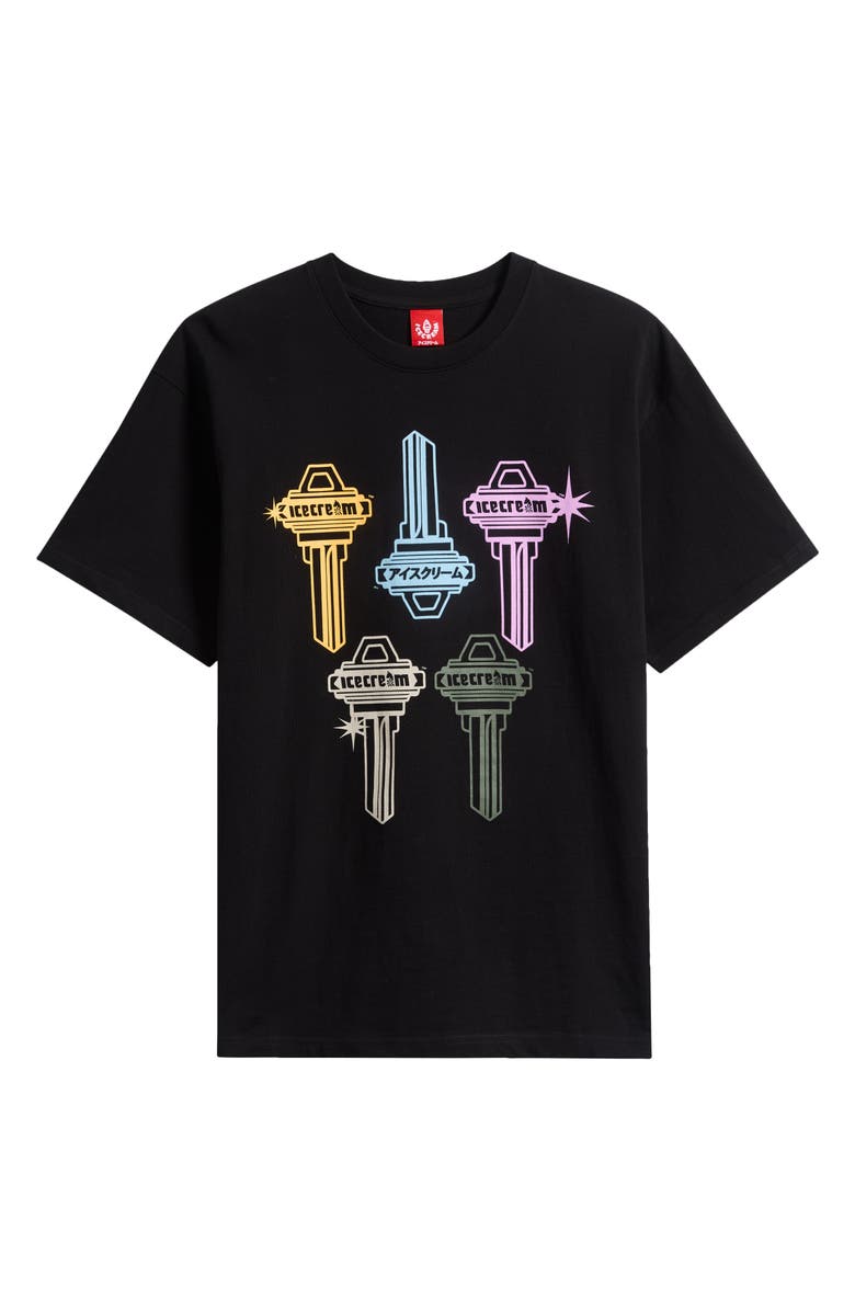ICECREAM Keys Graphic T-Shirt, Alternate, color, Black