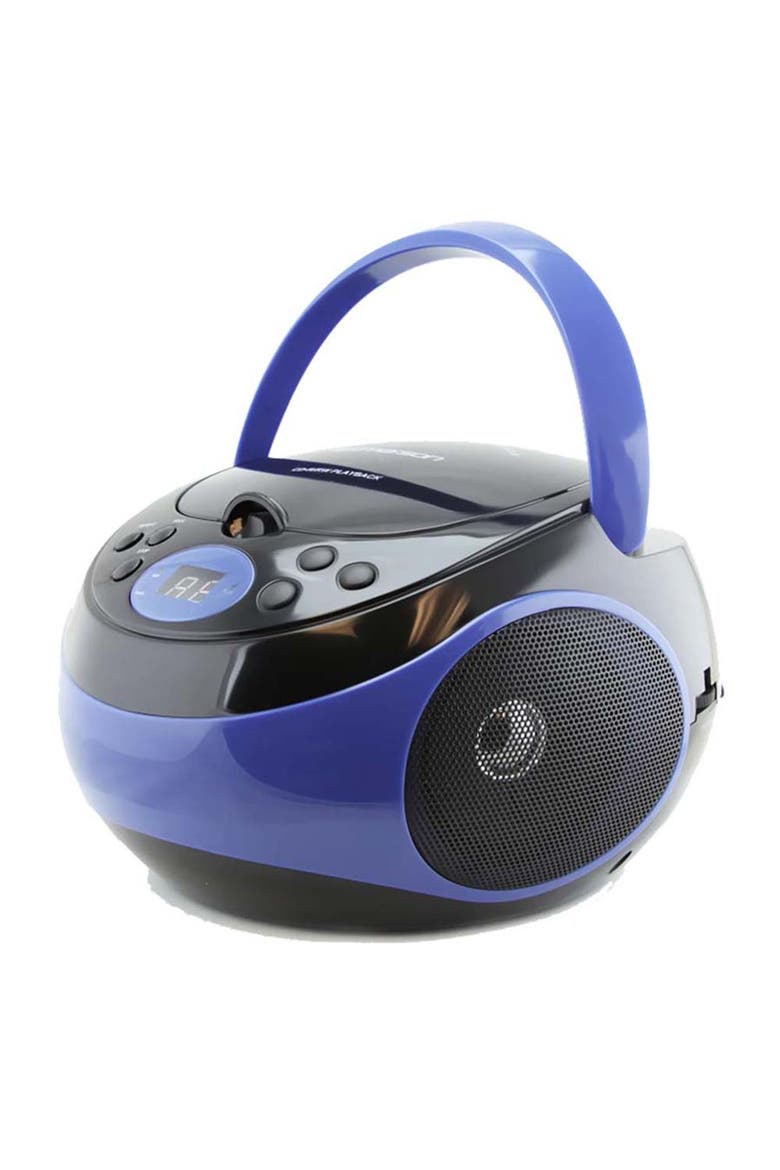 EPB-3000 Portable CD Player with AM/FM Radio and Dual Stereo Speakers, Alternate, color, Blue