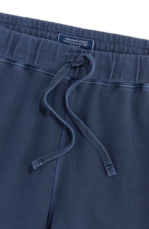 Vineyard Vines Surfboard Cotton French Terry Drawstring Shorts In Nautical Navy