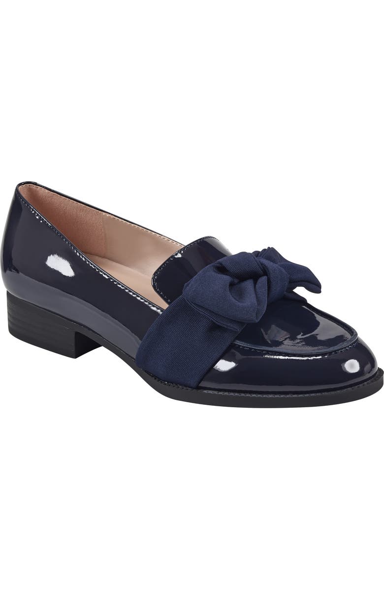 Bandolino Oidnil Bow Loafer, Main, color, Dark Blue 400