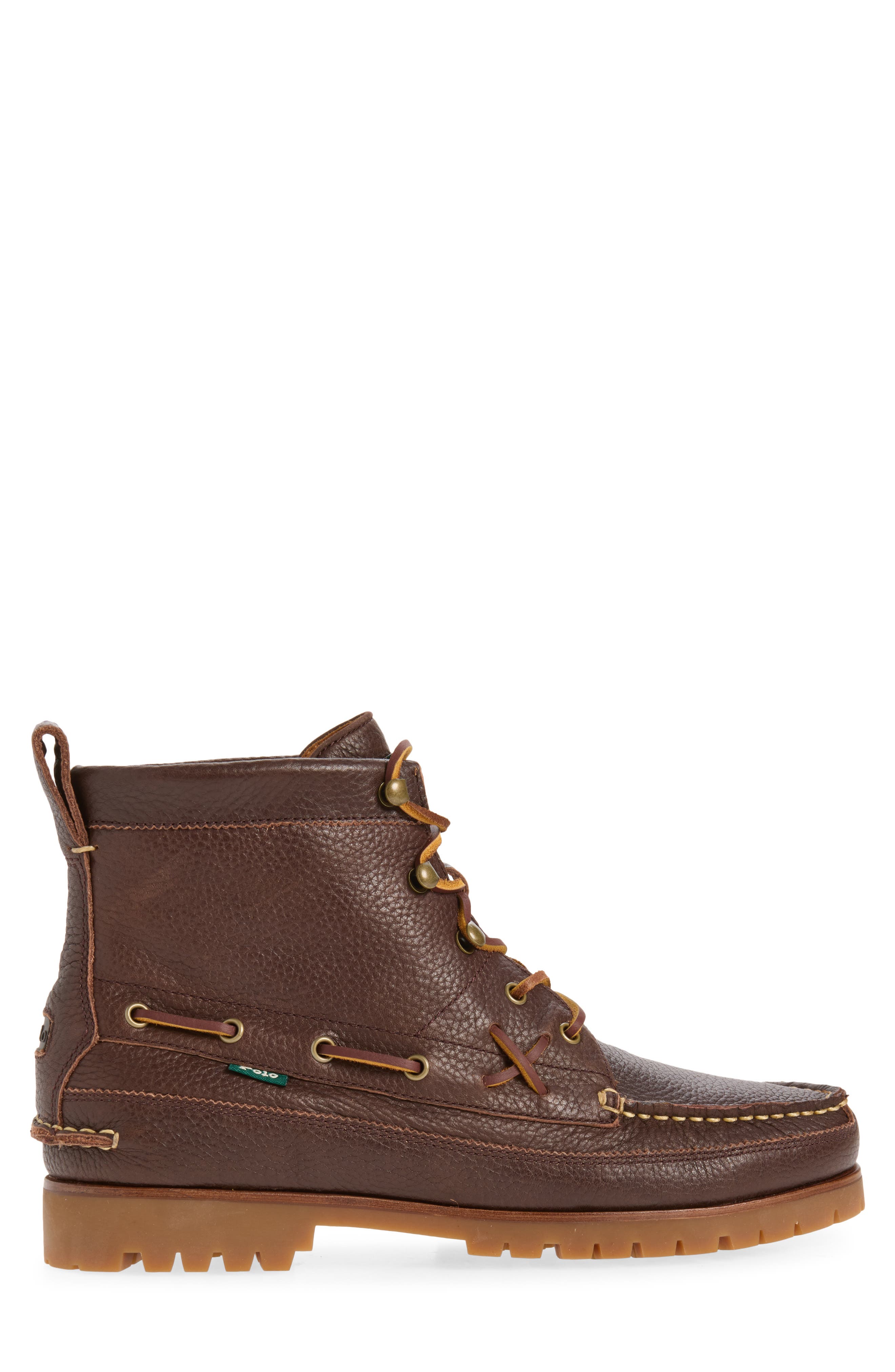 Ranger Leather Boot, Alternate, color, DARK BROWN