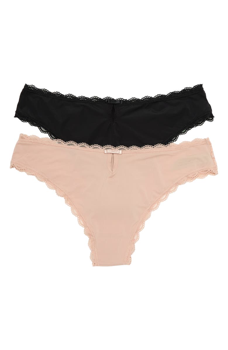 Honeydew Intimates Assorted 2-Pack Hipster Panties, Alternate, color,
