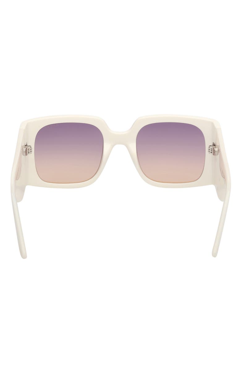 GUESS Square Sunglasses, Alternate, color, White / Gradient