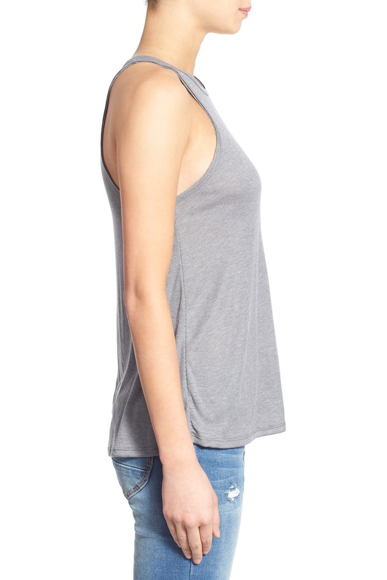 Rib Knit Tank, Alternate, color, GREY MEDIUM HEATHER