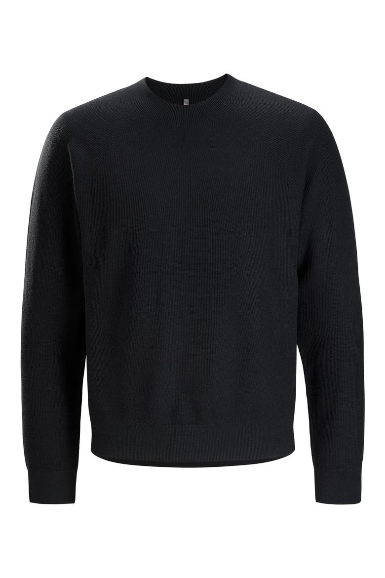 Wool Blend Sweater, Alternate, color, BLACK