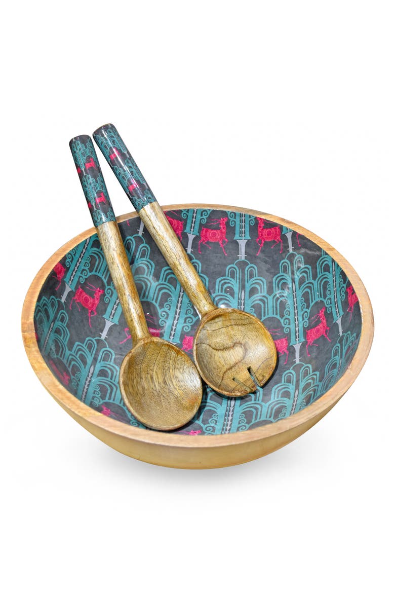 Salad Bowl Set, Main, color, PINK/ PURPLE