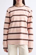 Tanner Fletcher Flynn Stripe Long Sleeve Cotton T-Shirt