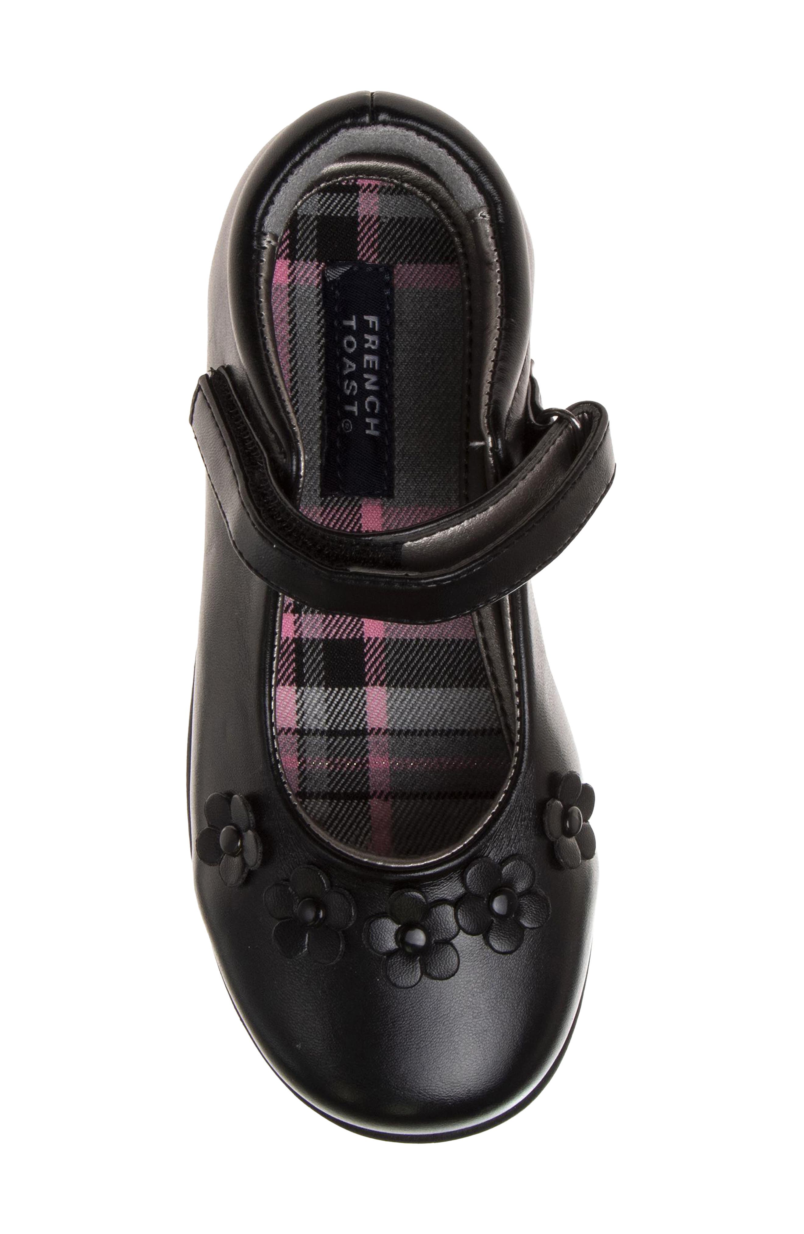 Kids' French Toast Mary Jane School Shoes, Alternate, color, BLACK