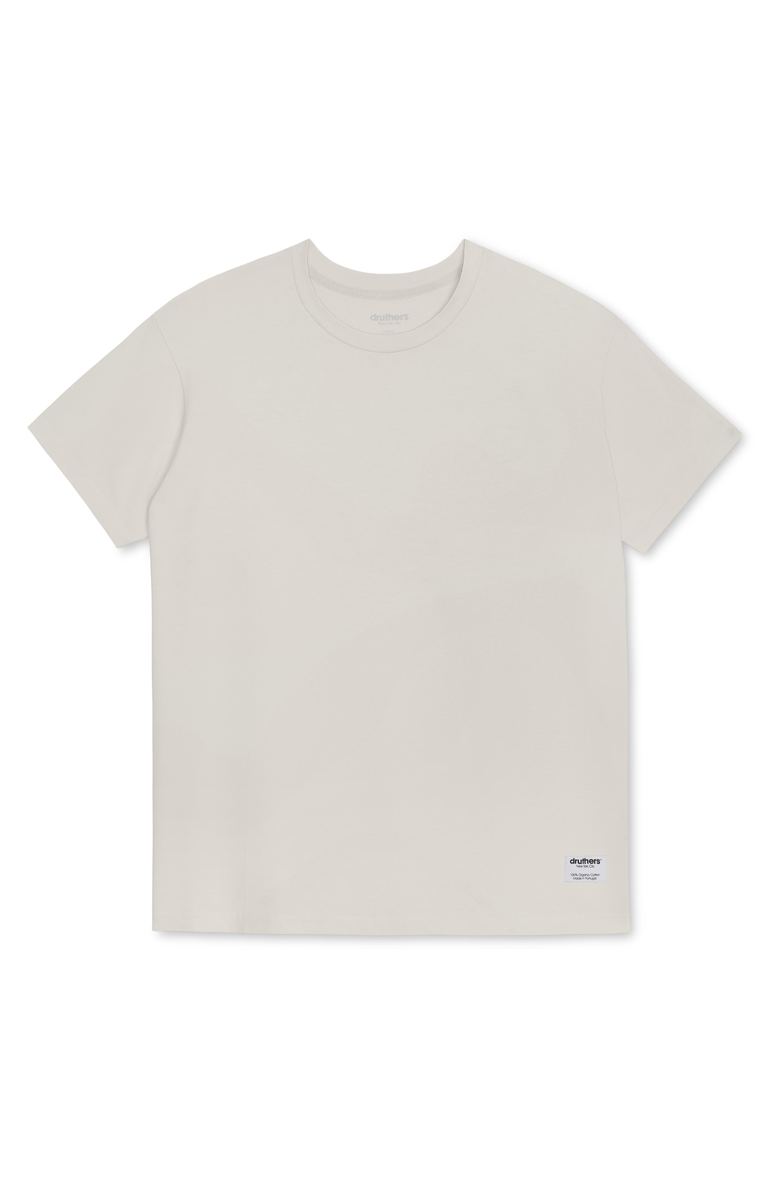 Druthers NYC Heavyweight Organic Cotton T-Shirt in Ecru 