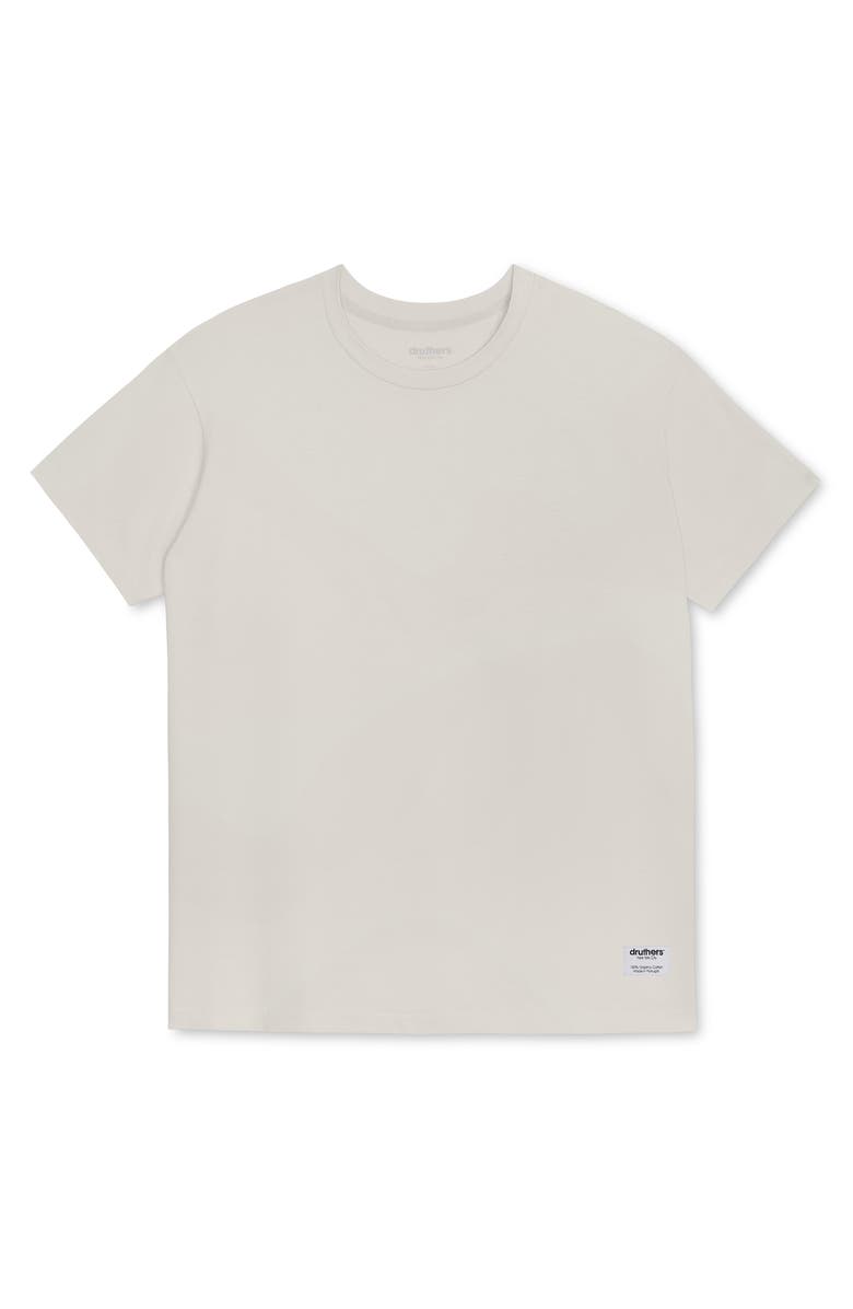 Druthers NYC Heavyweight Organic Cotton T-Shirt, Main, color, Ecru