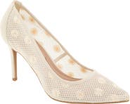 BCBGeneration Embroidered Pointed Toe Pump