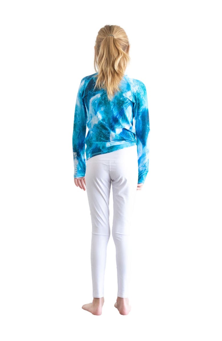 TUTUBLUE Girls' Swim Leggings - UPF 50+, Main, color, Solid Bright White