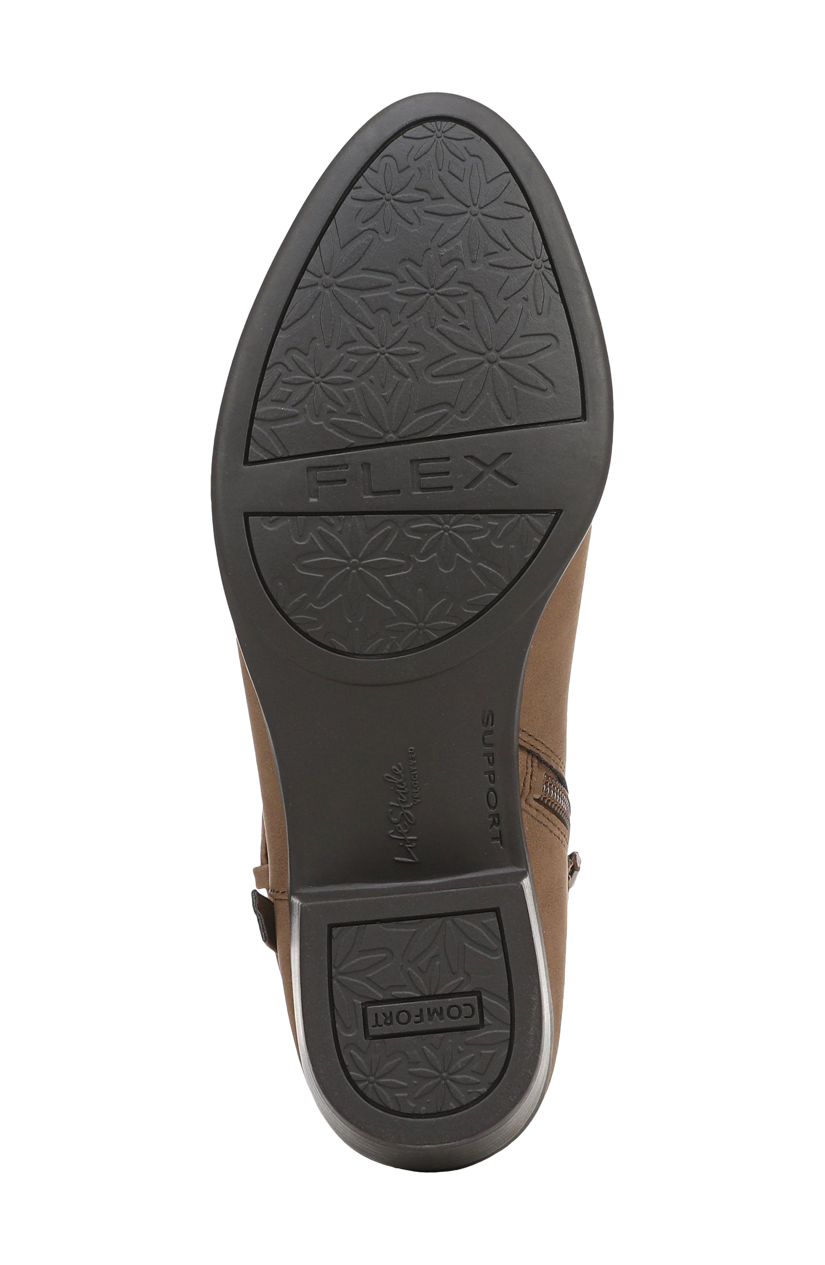 Ada Faux Leather Ankle Bootie, Alternate, color, DK TAUPE
