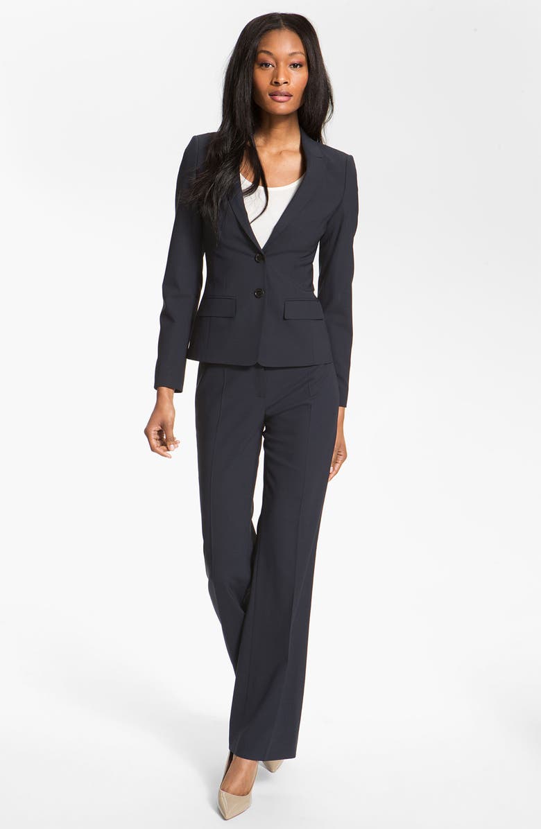 BOSS 'Tuliana 2' Stretch Wool Trousers, Alternate, color, 