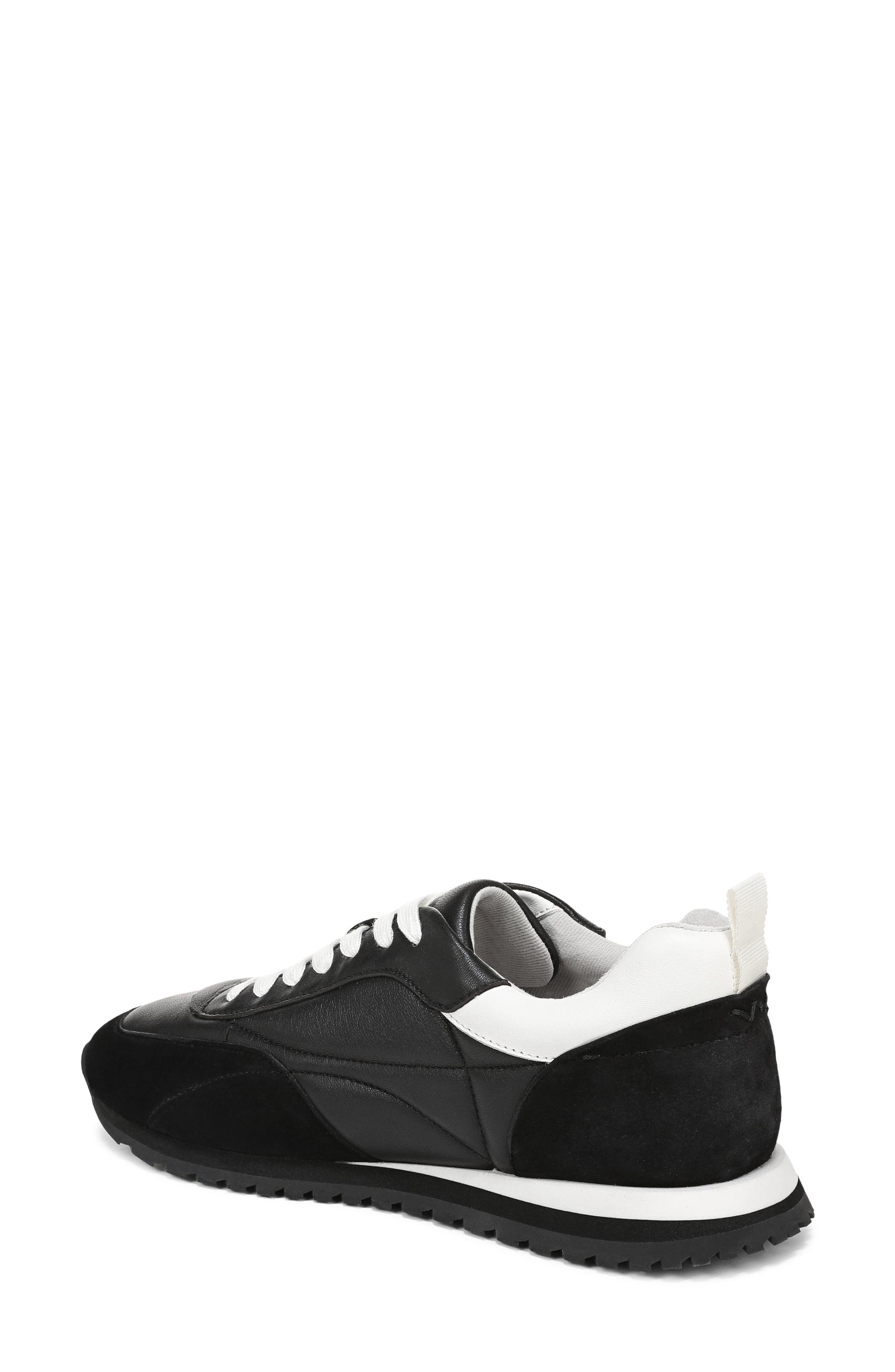 Favorite Daughter Sophia Sneaker, Alternate, color, Black/ Snow White Leather