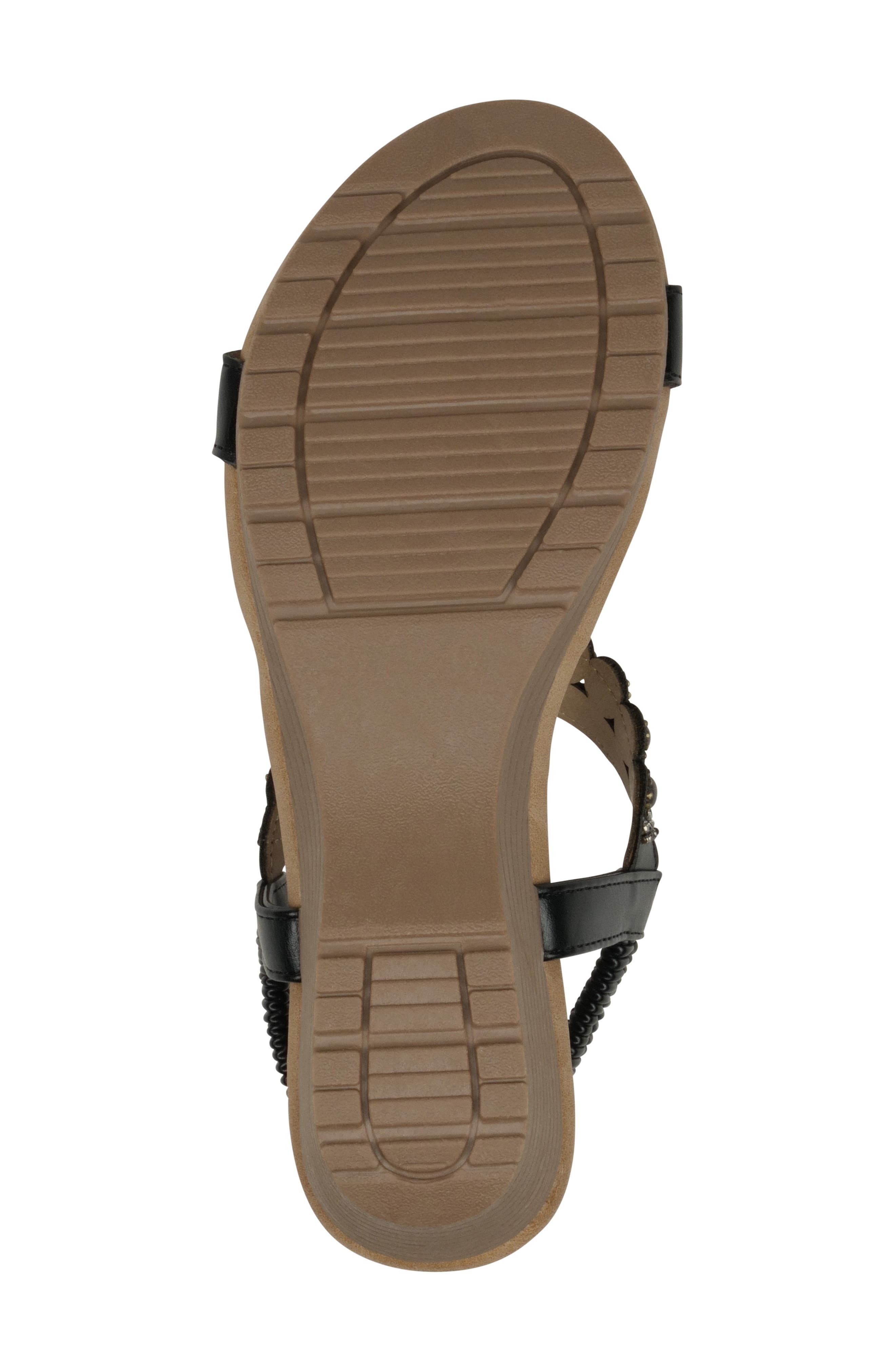 GOOD CHOICE NEW YORK Fiah Embellished Ankle Strap Wedge Sandal, Alternate, color, 