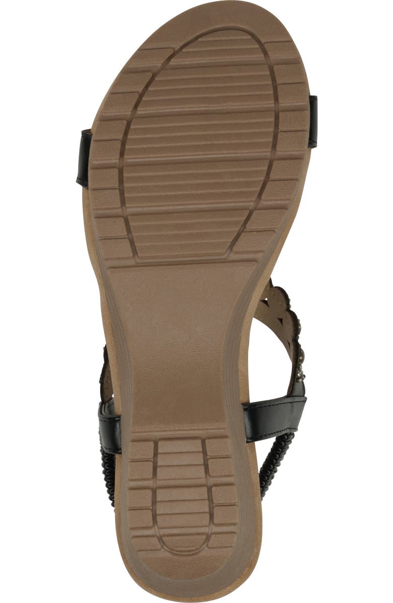 GOOD CHOICE NEW YORK Fiah Embellished Ankle Strap Wedge Sandal, Alternate, color,