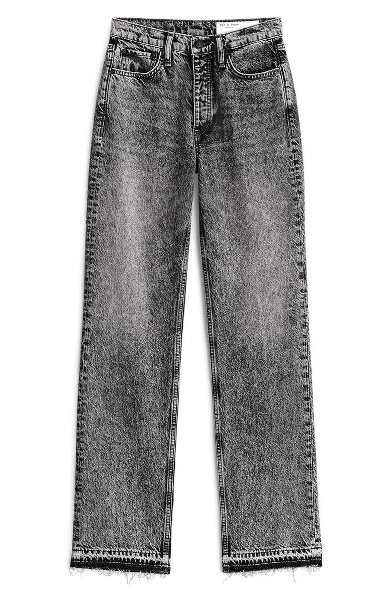 rag & bone Alex Acid Wash Straight Leg Jeans, Alternate, color, 