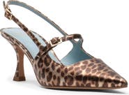 Frances Valentine Vivi Metallic Leopard Print Pump