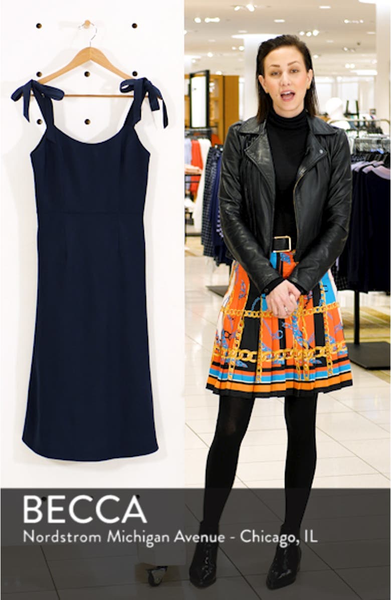 Hana Tie Shoulder Cocktail Dress, sales video thumbnail