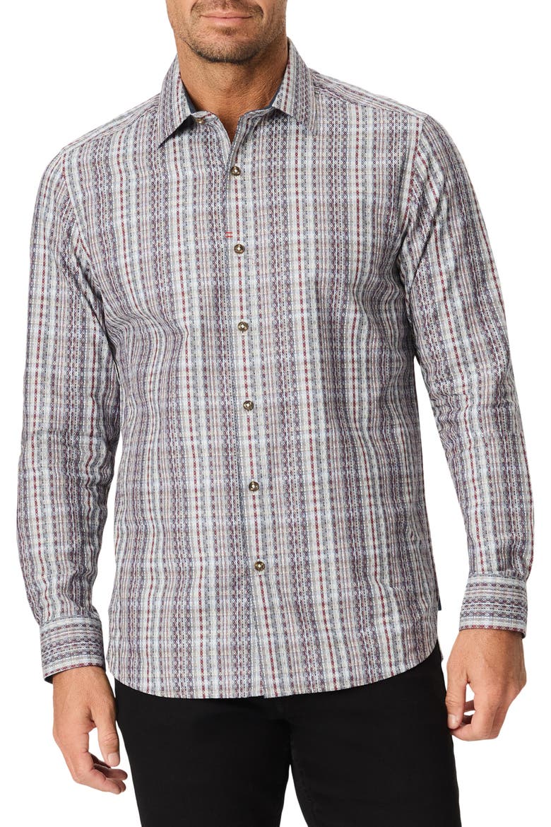 Elroy Long Sleeve Woven Shirt, Main, color, MULTI