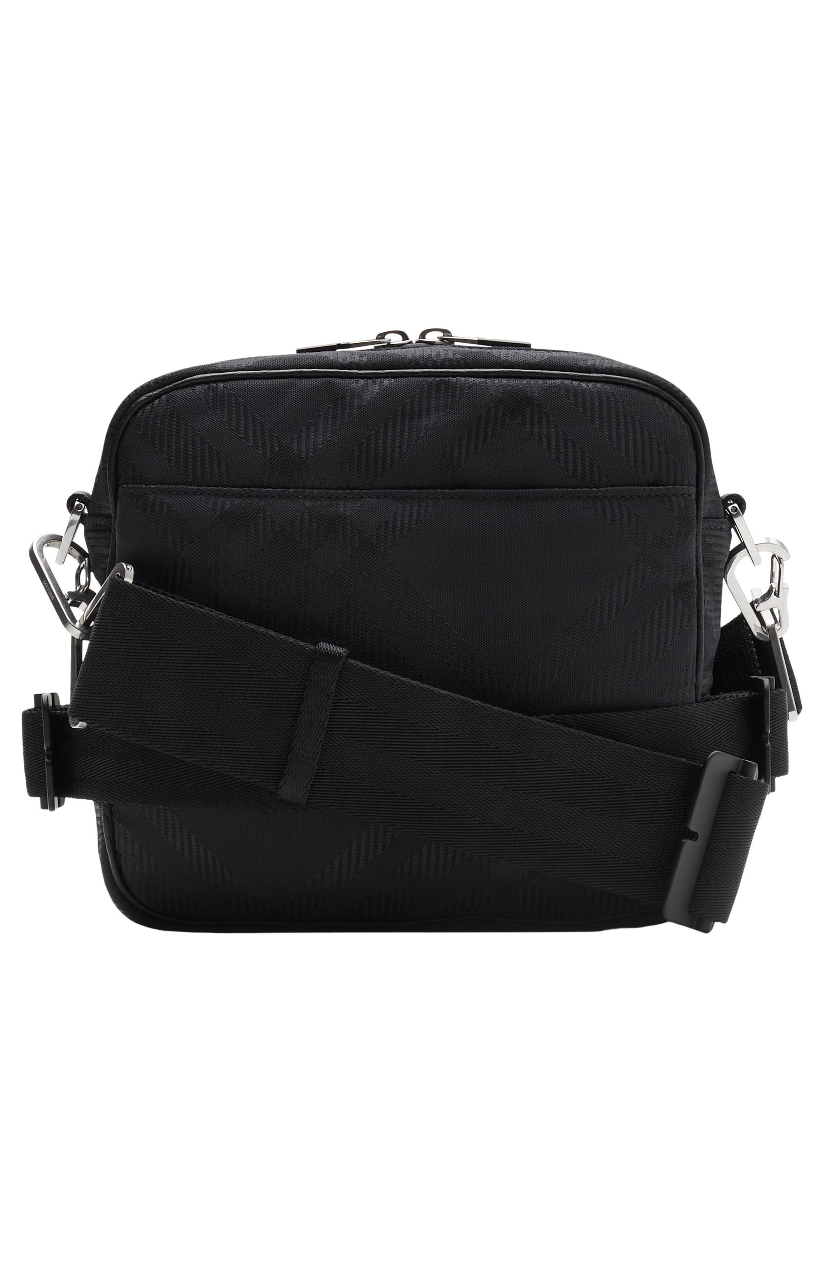 Burberry Check Jacquard Nylon Crossbody Bag, Alternate, color, 