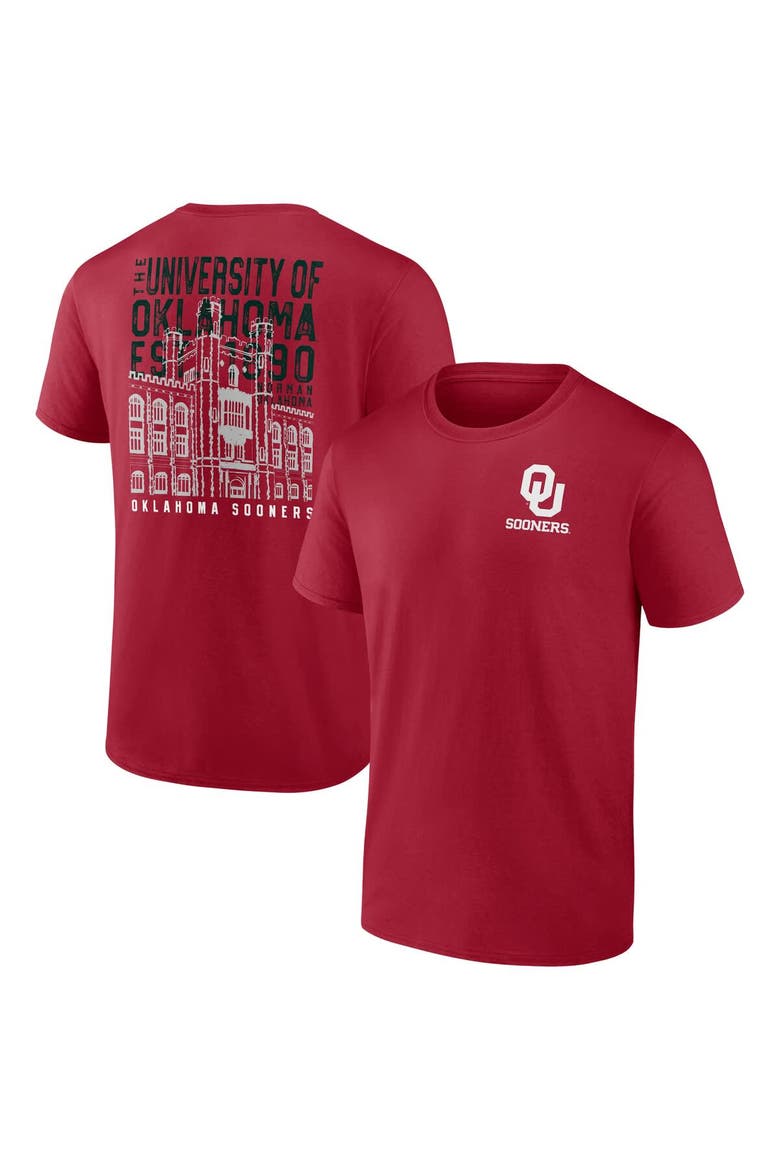 Men's Crimson Oklahoma Sooners Established Source T-Shirt, Main, color, Crimson