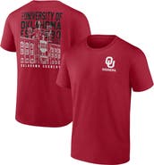 Fanatics MTO Label Men's Crimson Oklahoma Sooners Established Source T-Shirt