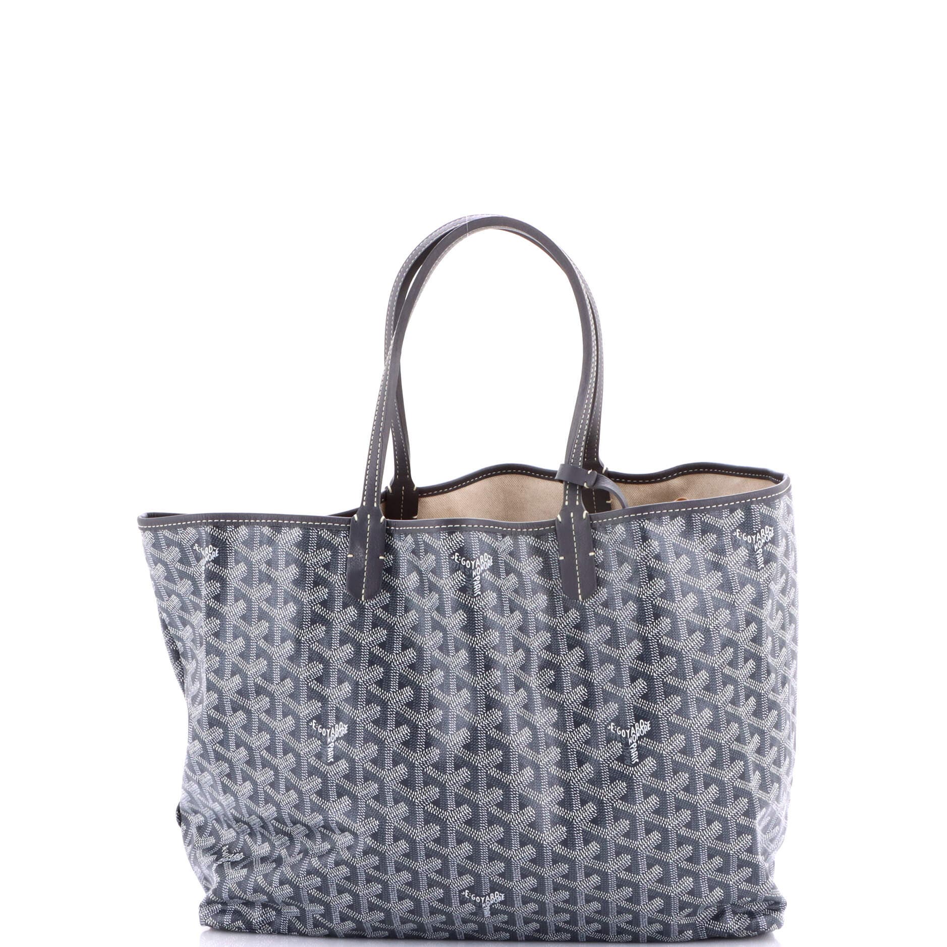 Pre-Owned Goyard Saint Louis Tote Coated Canvas PM, Alternate, color, Gray