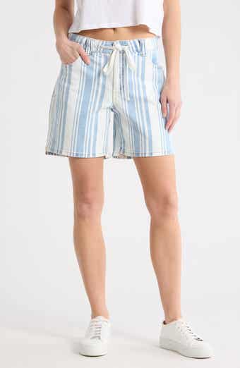 Democracy Drawstring Step Hem Shorts