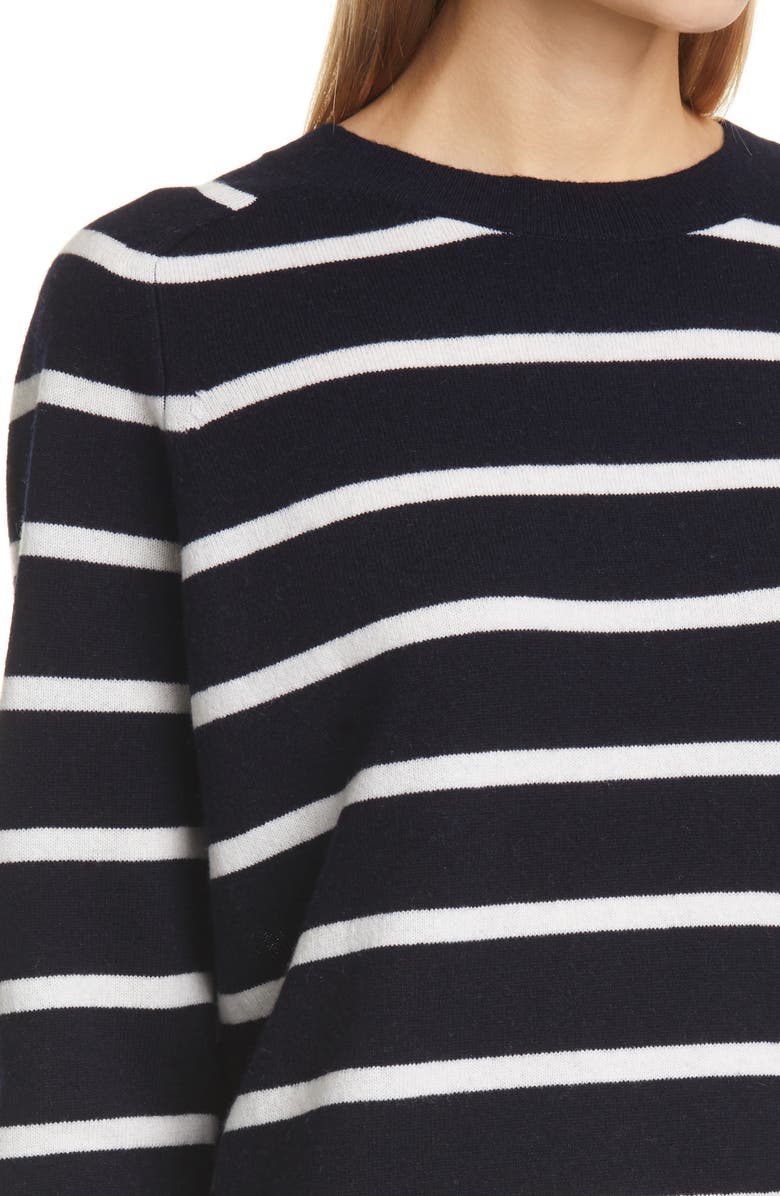 Vince Striped Wool & Cashmere Blend Sweater, Alternate, color,