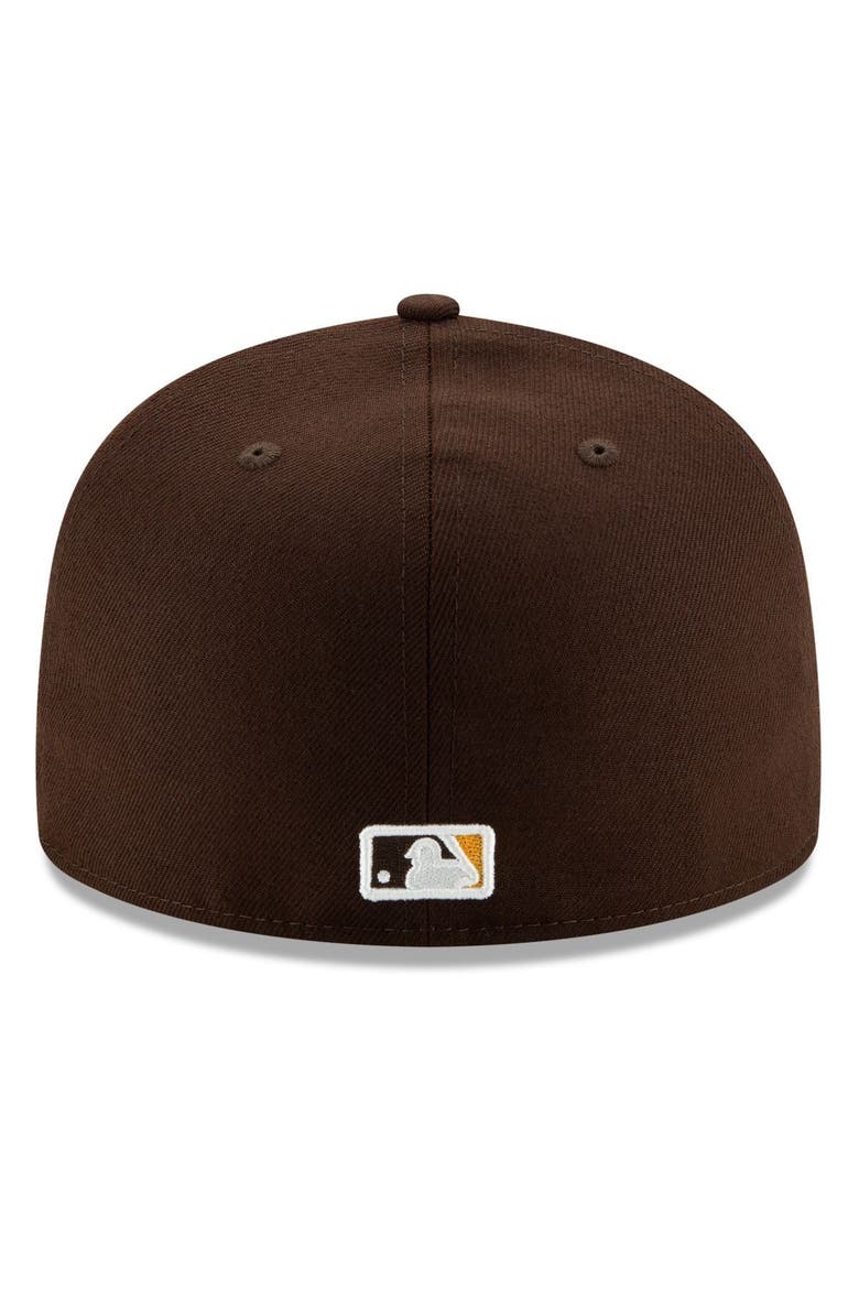 Men's New Era Brown San Diego Padres Alternate Authentic Collection On-Field 59FIFTY Fitted Hat, Alternate, color, BROWN