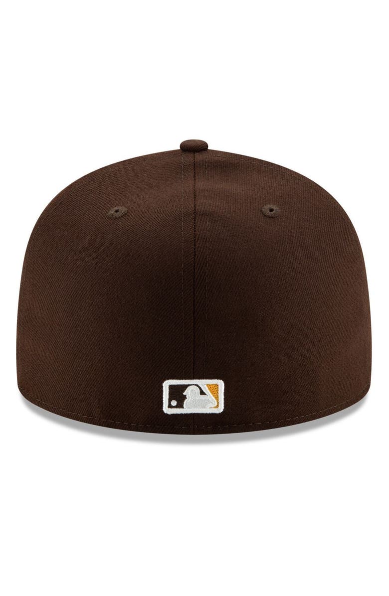 New Era Men's New Era Brown San Diego Padres Alternate Authentic Collection On-Field 59FIFTY Fitted Hat, Alternate, color, Brown