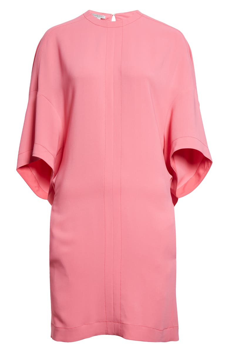 Stella McCartney Oversized Cape Sleeve Cady T-Shirt Dress, Alternate, color, 