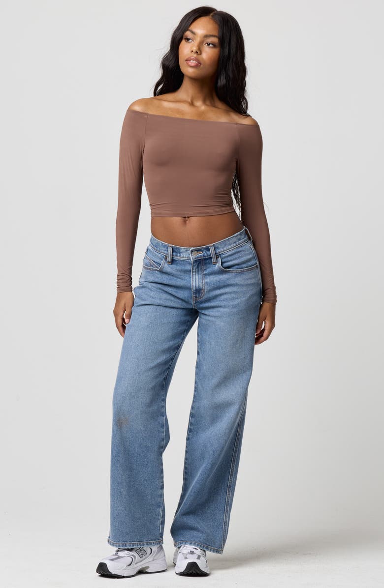 Florence by Mills Softie Flex Long Sleeve Top, Alternate, color, Chestnut