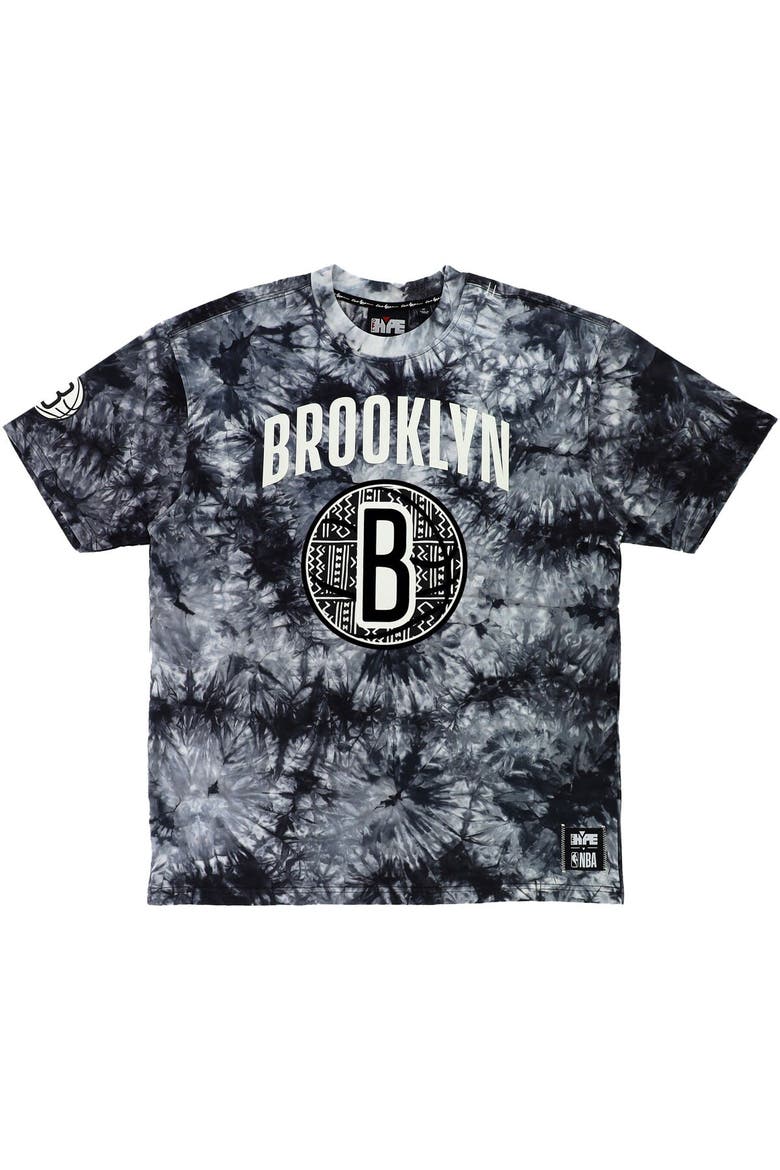 Unisex NBA x Two Hype  Black Brooklyn Nets Culture & Hoops Tie-Dye T-Shirt, Alternate, color, Black
