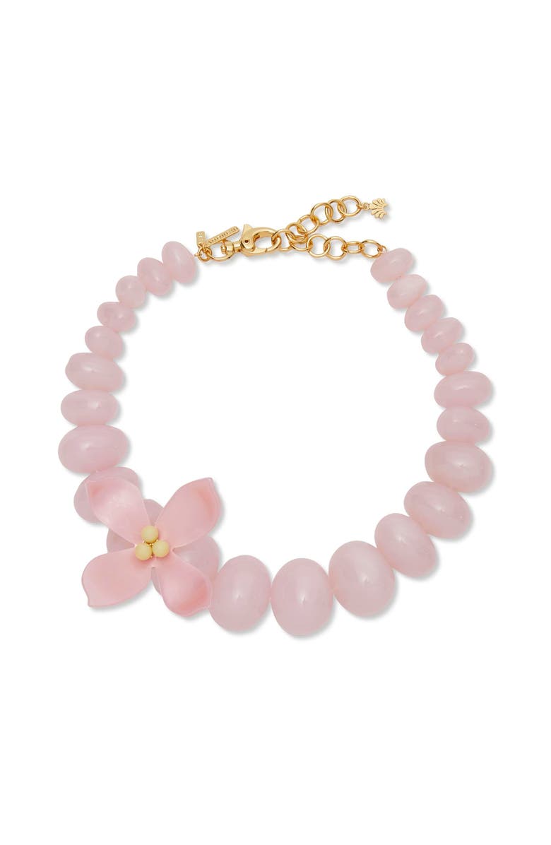 Lele Sadoughi Oleander Necklace, Main, color, Blush 650