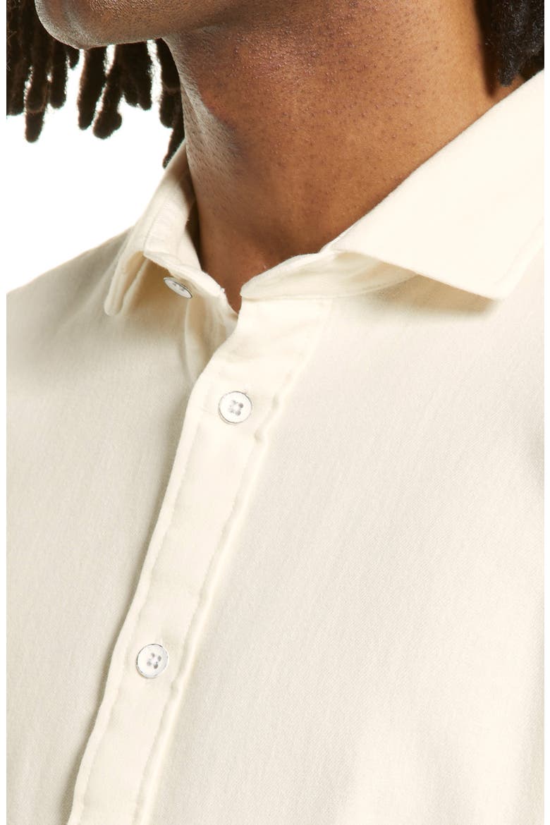 Pursuit 365 Flannel Long Sleeve Button-Up Shirt, Alternate, color, PROPER WHITE
