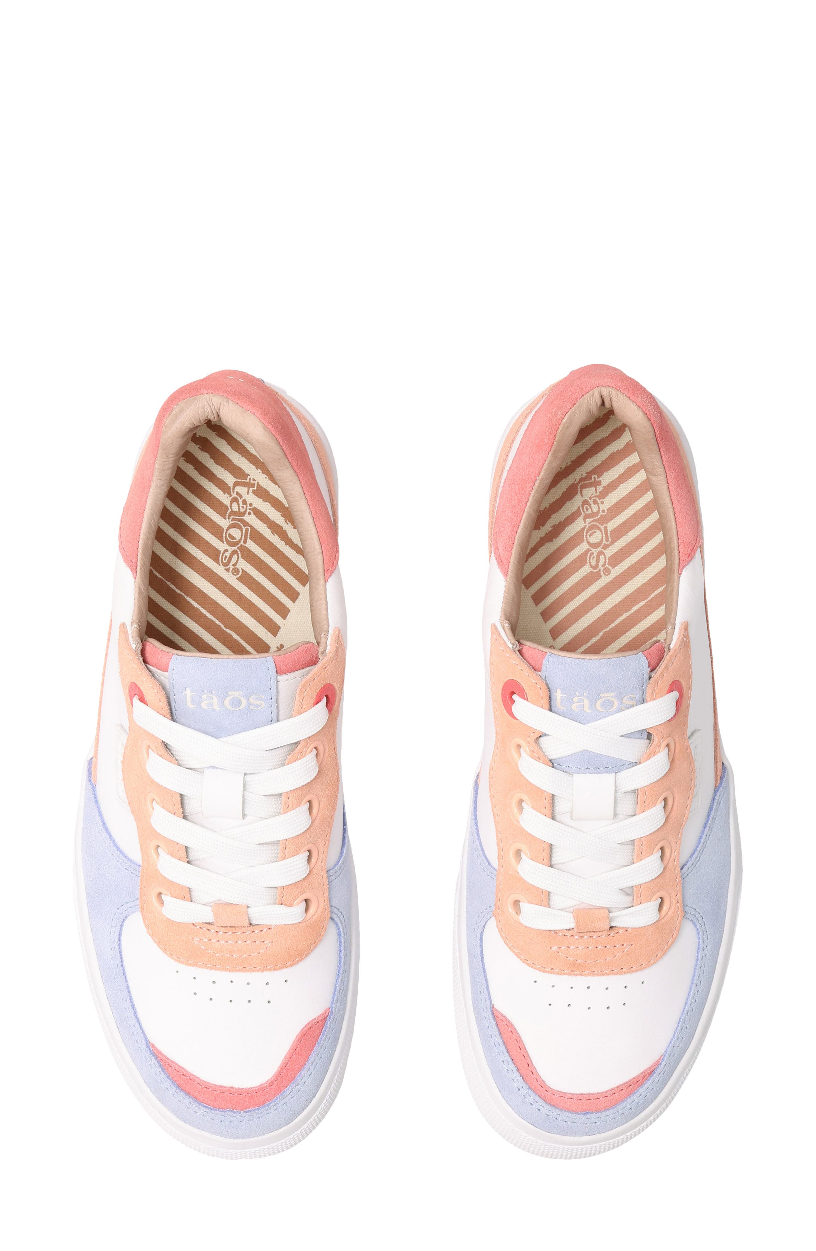 Pop Soul Sneaker, Alternate, color, PEACH/ CORAL MULTI