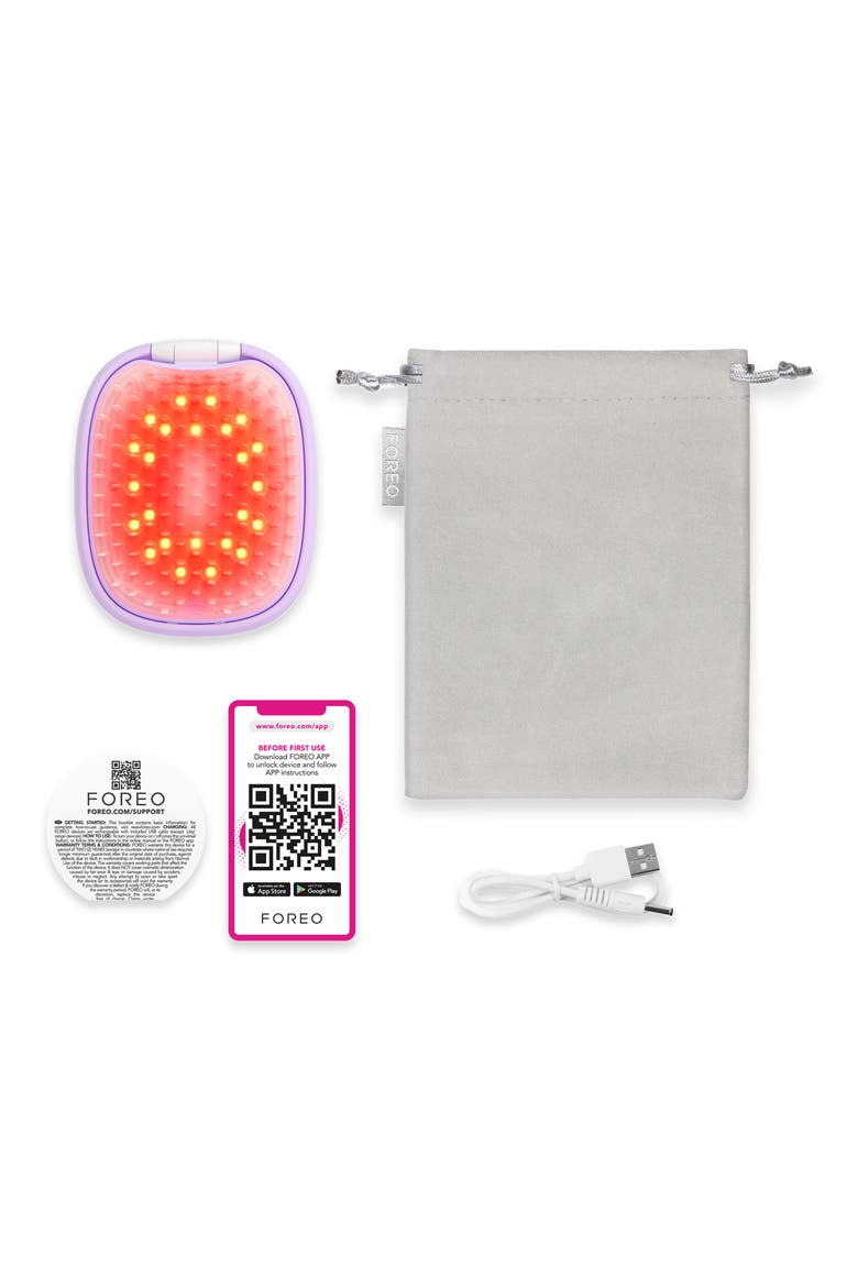 Flip Plus LED Detangling Hairbrush, Alternate, color, LAVENDAR
