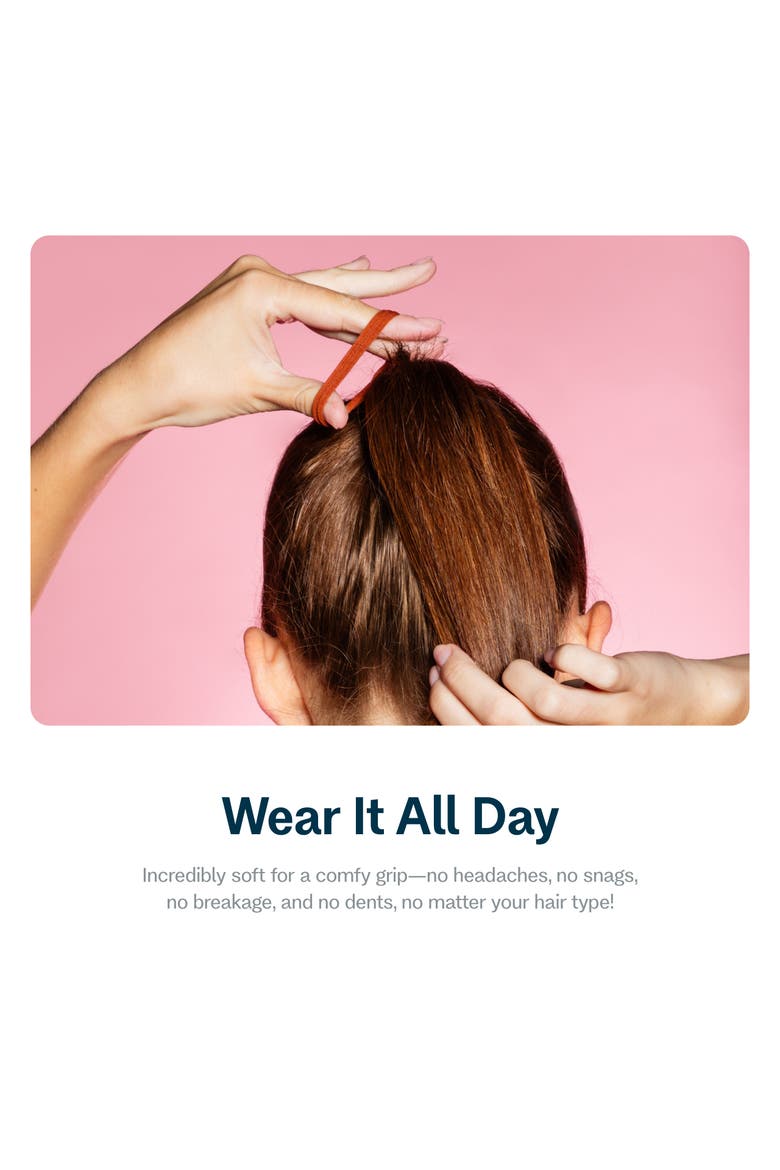 Fine Fit Hair Bands, Alternate, color, Red