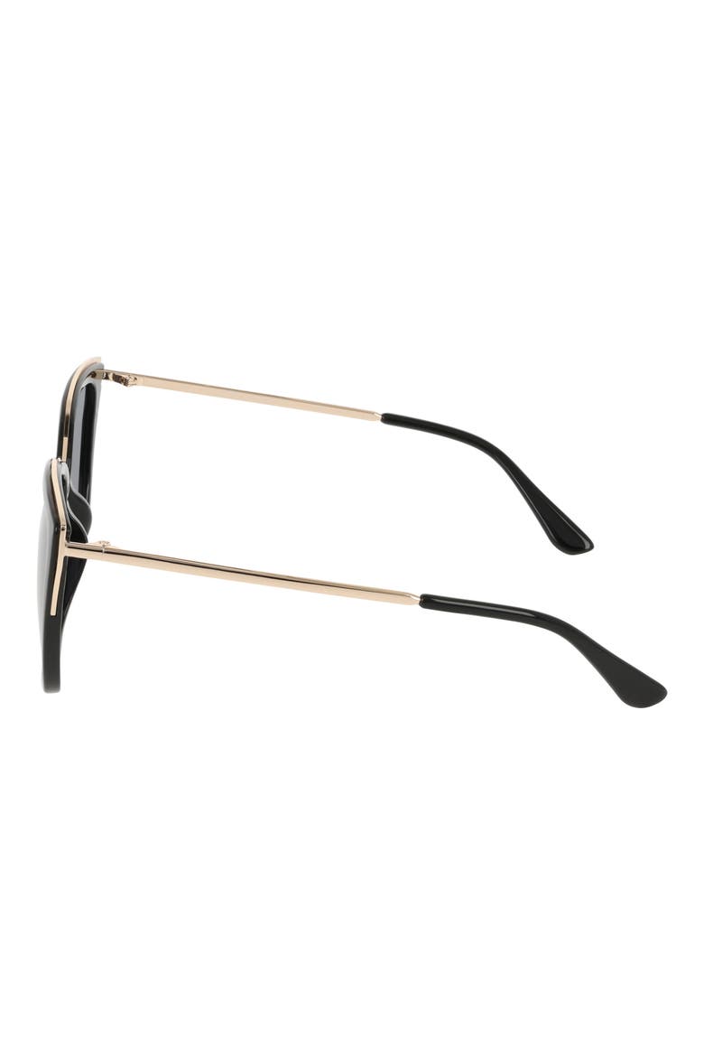 54mm Square Sunglasses, Alternate, color, BLACK