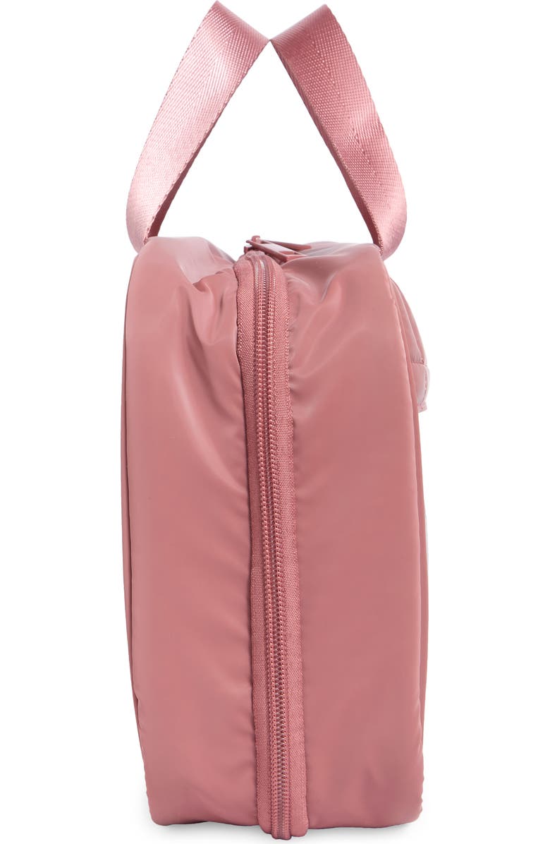 MYTAGALONGS Box Quilted Clear Toiletry Case, Alternate, color, Desert Rose